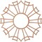 Ekena Millwork Augustus Wood Fretwork Pierced Ceiling Medallion, Cherry, 16"OD x 5 5/8"ID x 1/4"T CMWP16X16X0250AUCH - alternate 3